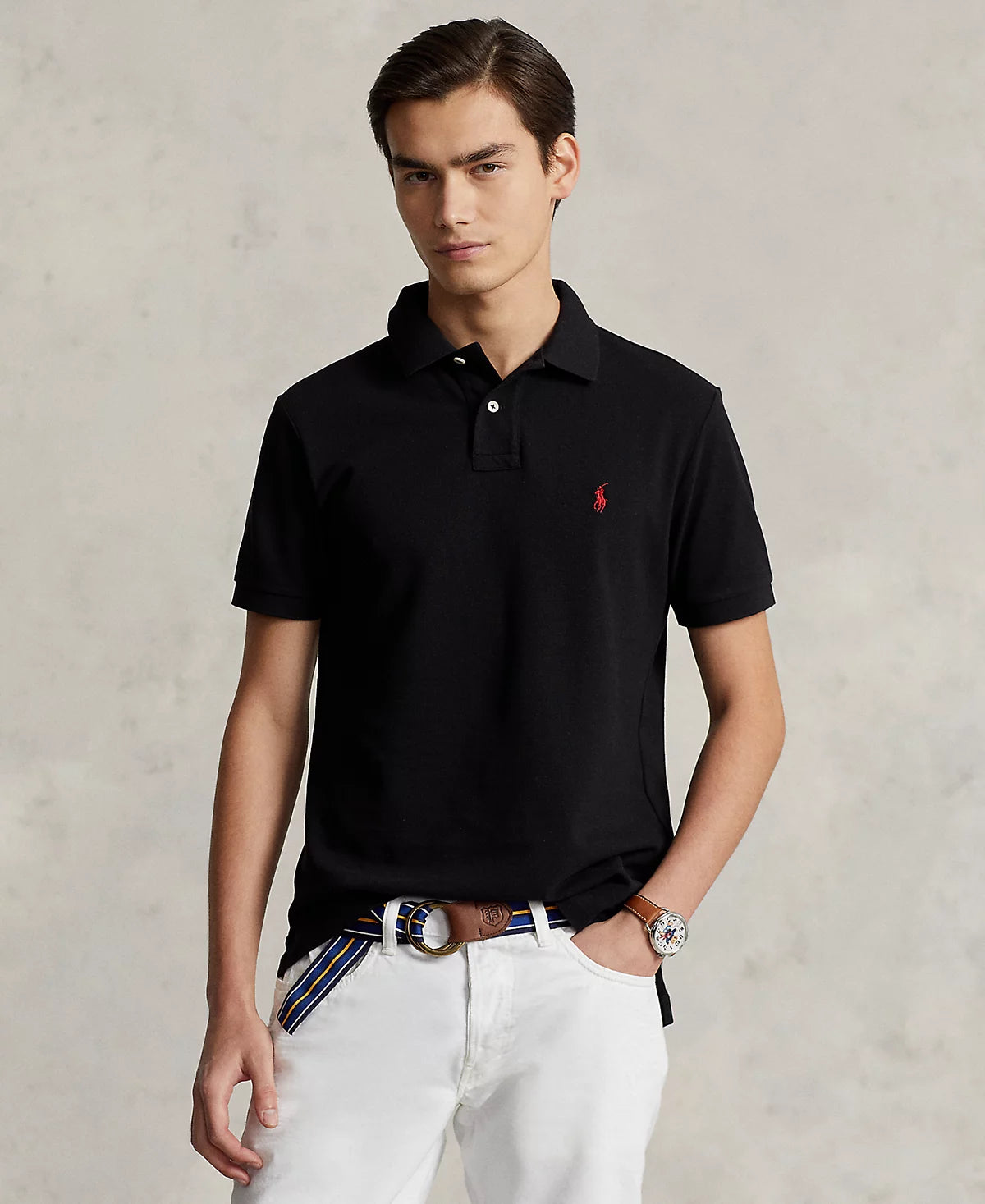 Ralph Lauren Men's Custom Slim Fit Mesh Polo